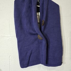 Women Purple Wrap with Button Detail